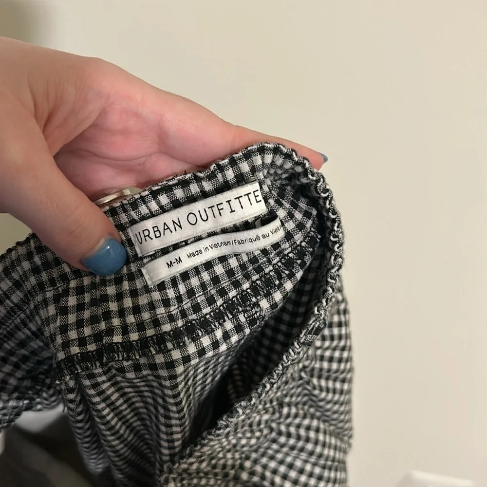 Urban Outfitters Gingham Black and White Pants